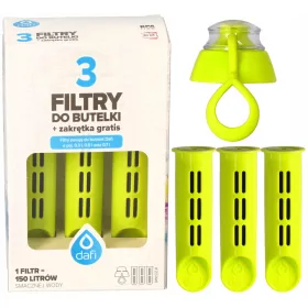 Dafi filter za bocu Soft Solid, limeta zelena, klik, 3 kom.