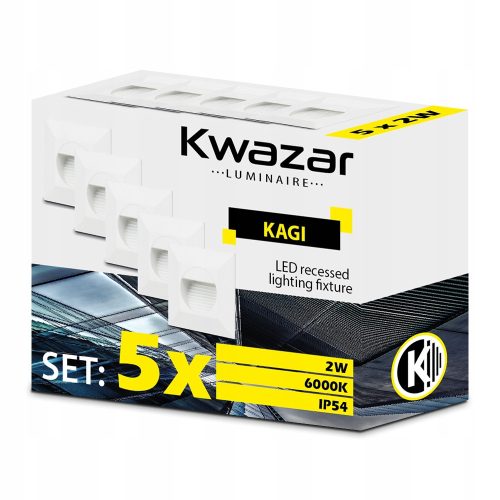 Kwazar Luminaire vrtna zidna svjetiljka, bijela, integrirani 2 W LED izvor