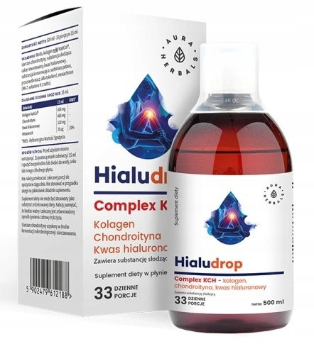 Aura Hialudrop Complex - Dodatak prehrani s kolagenom i vitaminom K, 500 ml
