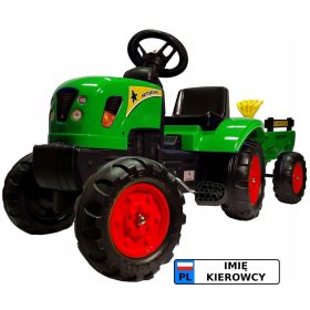 Dječji traktor Agat s pedala i prikolicom