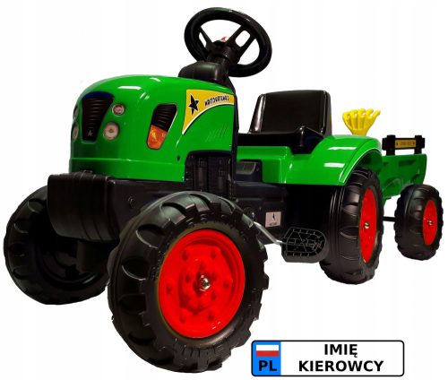 Dječji traktor Agat s pedala i prikolicom