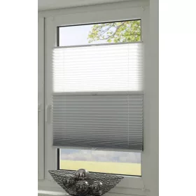 Thermo DUO dan/noć plise, bijela, 68 x 150 cm