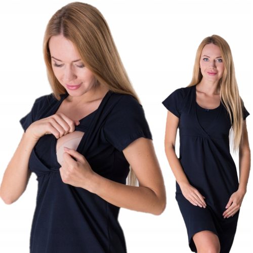 Koszula nocna ciążowa i do karmienia Sloan crvena, veličina L/XL