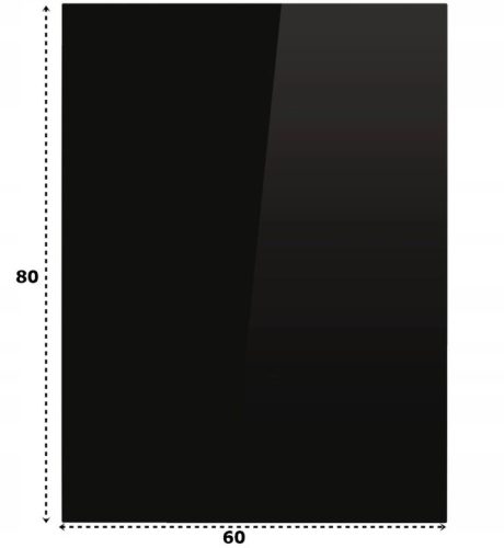Kaljeno staklo za kaminsku peć 80x60 cm