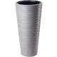  Form-Plastični lonac za cvijeće 30 cm x 30 x 56 cm promjer 30 cm plastične nijanse sive i srebrne