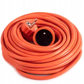   Vrtni produžni kabel, jednostruki vrtni 20 m, 1 kom utičnica, narančasta