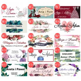 Klasične naljepnice za zahvalu gostima - Set od 100 komada