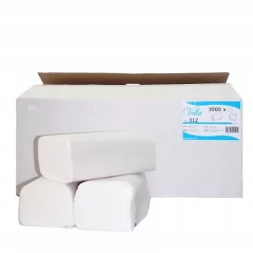   Celulozni papirnati ručnici Vella u pakiranju od 20 komada, bijeli