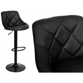 Taburet eHoker, crni, 105 cm, umjetna koža