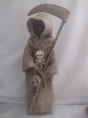 Halloween Dekoracija Smrti s Kosom Noć Vještica Jesen + Gratis