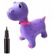 Gumeni skakač dinosaurus 60 cm + pumpa