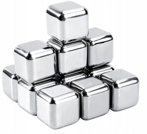 Metalne kocke za led za Whisky pića 12 komada