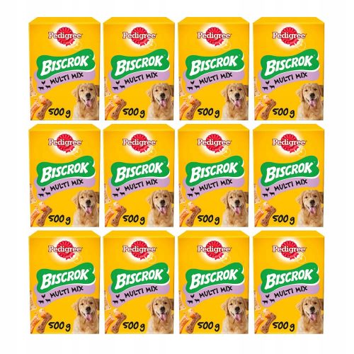 Pedigree Biscrok Multi Mix 12x500g Pseći Kolačići