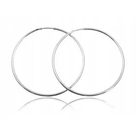 ELEGANTNE SREBRNE VELIKE KRUŽNE NAUŠNICE 4CM