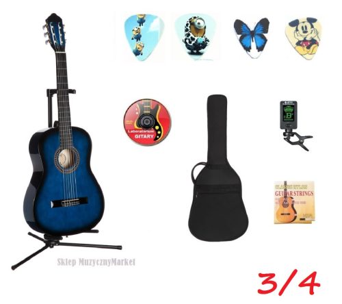 MSA 9 BL Klasična Gitara za Djecu 7-13 godina