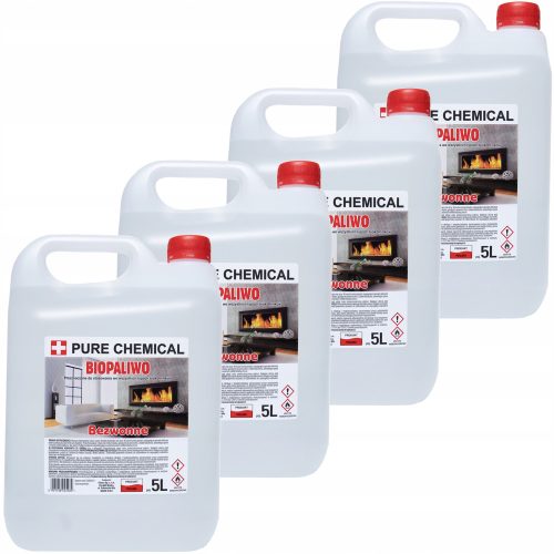 Biogorivo set za kamin Bio Gorivo Bioetanol bez čađi dimni certifikat 20l (4x5l)
