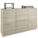  Mobene Moderna komoda 160 x 40 x 98 cm, mat sonoma hrast