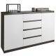  Mobene Moderna komoda 160 x 40 x 98cm mat wenge