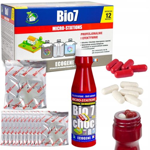 Bio7 Čok mikrostanice + Bio 7 Održavanje AEROBNE BAKTERIJE za BIO SJEVNU BILJKU GOD.