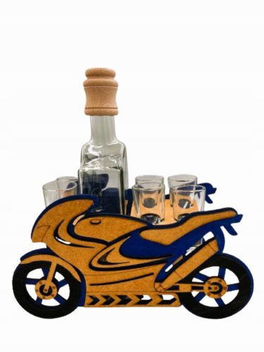  VRČ ZA ALKOHOL SA NAOČALAMA MOTOR CHASER POKLON ZA MOTOCIKLISTU