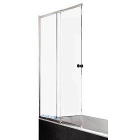 Besco dvodijelni paravan za kadu 100 x 150 cm proziran