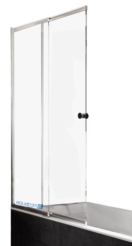 Besco dvodijelni paravan za kadu 100 x 150 cm proziran