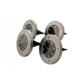  Viseća solarna lampa Masterled srebro 13,5 cm 4 kom.