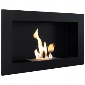 Viseći biokamin Golf 2 crni 620x360mm s regulacijom vatre