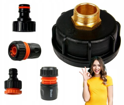 Set za spajanje spremnika IBC 1000L s brzim spojnicama za Mauser ventile