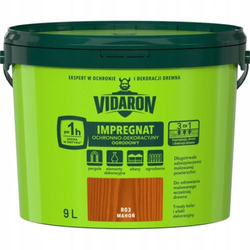 Vrtni impregnacijski premaz Vidaron R03 Mahagonij 9 l