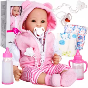   Lutka za bebe Doris Baby Pola - Interaktivna lutka koja govori, pjeva i dolazi s dudom, pelene, i bočicama