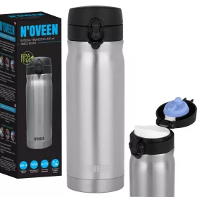   Termosica za piće N'oveen TB802, 0,4 l, nijanse sive, srebrna