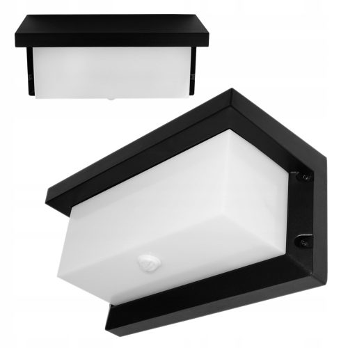 Vrtna zidna lampa NNLED crna E27 60 W