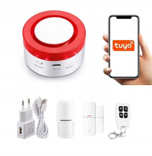 BEŽIČNA SIRENA WiFi ALARM TUYA POLJ