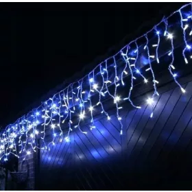    Svjetleća zavjesa LAMPA ZAVJESA ZAVJESA METEORITI LED SVJETLA SVJETLJENJA KUĆA STANOVI TERASA BALKON VRT ledenice 51 - 100 lampica