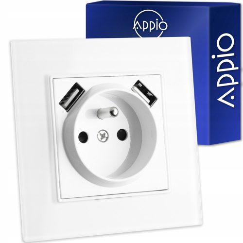 Električna utičnica s USB priključkom i LED osvjetljenjem