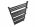 STAR kupaonski radijator 1150x530 CRNI