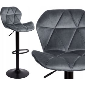 Hoker Gordon Barstool Grafit Velvet 106 cm