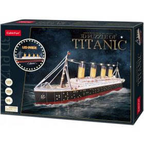 3D Puzzle Cubic Fun XL Titanic sa LED svjetlima 266 kom.