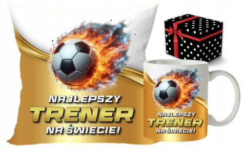  POKLON ZA NOGOMETNOG TRENERA set jastuk + šalica