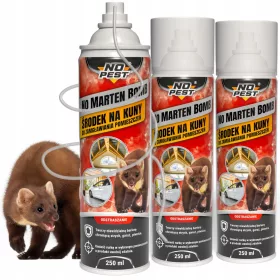   No Pest® No Marten Bomb 250 ml – sredstvo protiv kuna za garažu i tavan, 3 kom