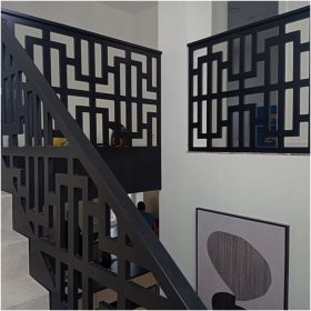 Ažurna balustrada 18 mm - moderna barijera 1X1 M