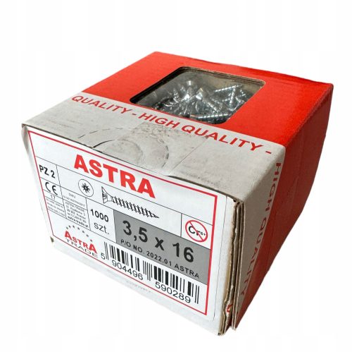Astra kvalitetni vijci za drvo 3,5 x 16 mm 1000 komada