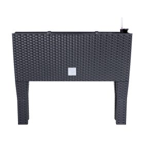    Prosperplast saksija 60 cm x 25 x 46 cm promjer 10 cm plastične nijanse sive i srebrne