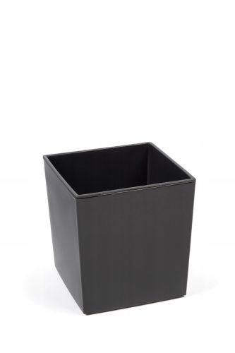 Lamela saksija 40 cm x 40 x 41 cm promjer 40 cm plastične nijanse sive i srebrne