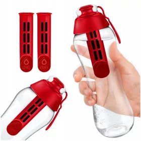  Dafi Soft filter boca za vodu 0,5l crvena + 2x FILTER ULOŽAK DAFI