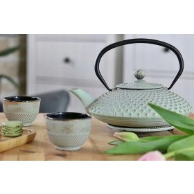   Tradicionalni kotlić od lijevanog željeza Kuchnia Z Gracja 1,25 l, nijanse zelene