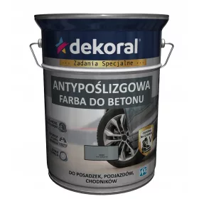 Antiklizna akrilna boja za beton 5 l Mat siva