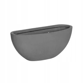    Lončarske posude 43 cm x 17,5 x 16,5 cm od fiberglasa u nijansama sive i srebrne