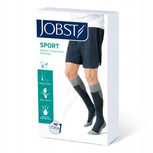JOBST SPORT CCL1 kompresijske dokolenice sive/grafit, veličina M, ZP
